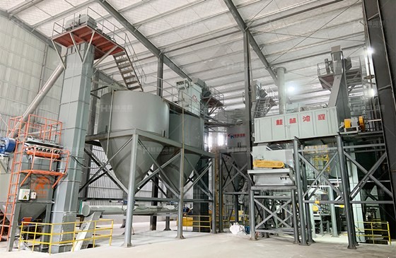 湖北某环保企业时产10吨熟石灰消化粉磨项目