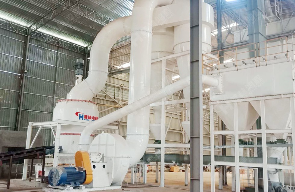 东南亚大型重晶石雷蒙磨粉生产线