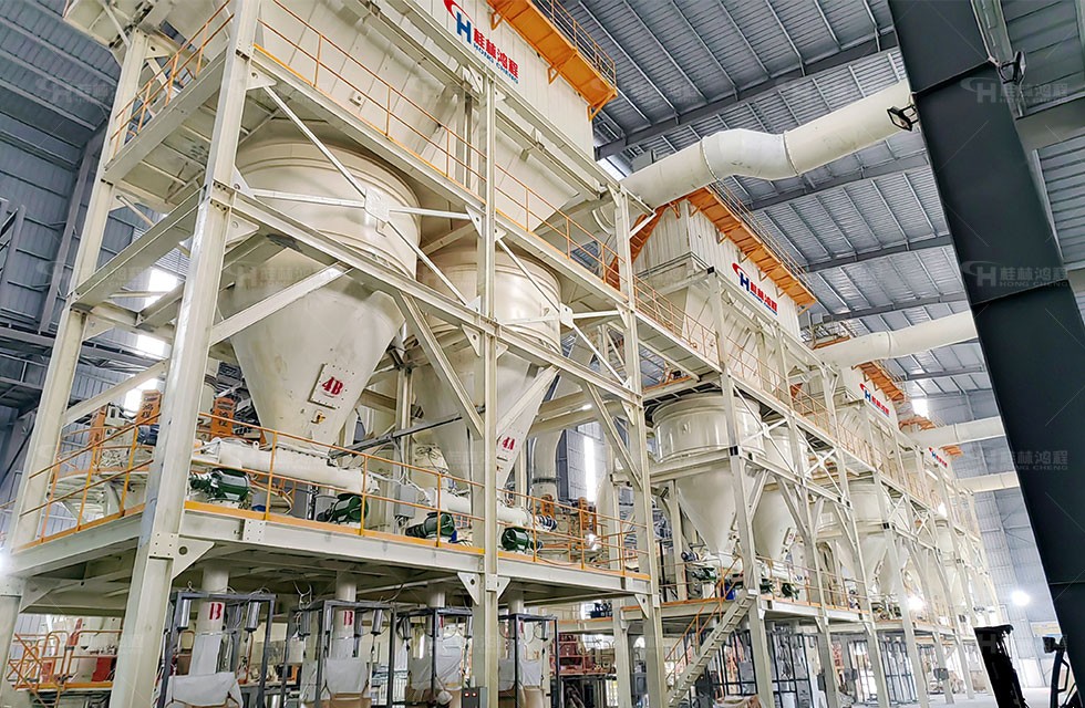 桂林易博体育HLMX1700超细立磨碳酸钙粉生产项目案例